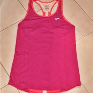 Pink and Orange Nike Workout Tank