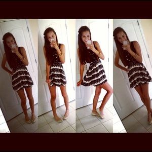 Fun Black/Cream Party Dress