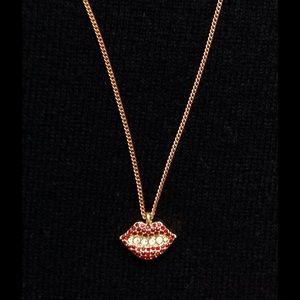 Lulu Frost Le Baise Red Lip Necklace