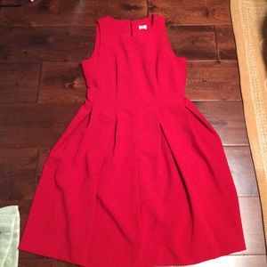 Red Ann Taylor Loft dress