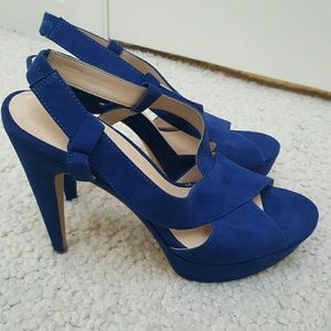 Royal blue heels