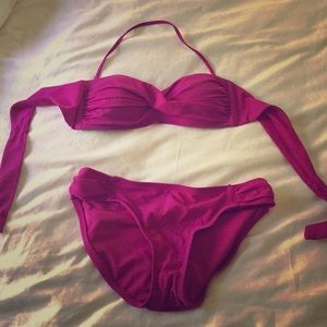 Magenta 2 piece bathing suit- never worn