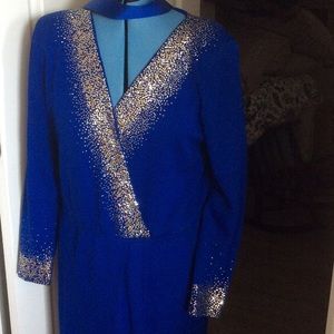 Beaded St. John evening dress.