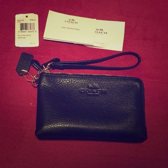 Coach Handbags - *SOLD*Coach double zip wristlet