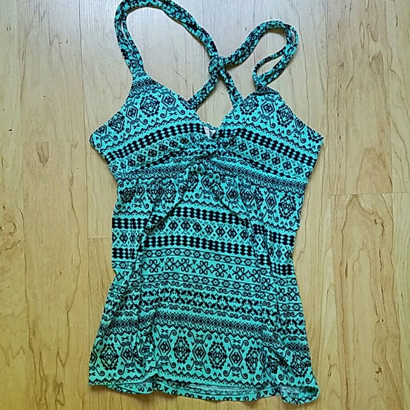 Strappy tribal tank top
