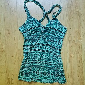 Strappy tribal tank top