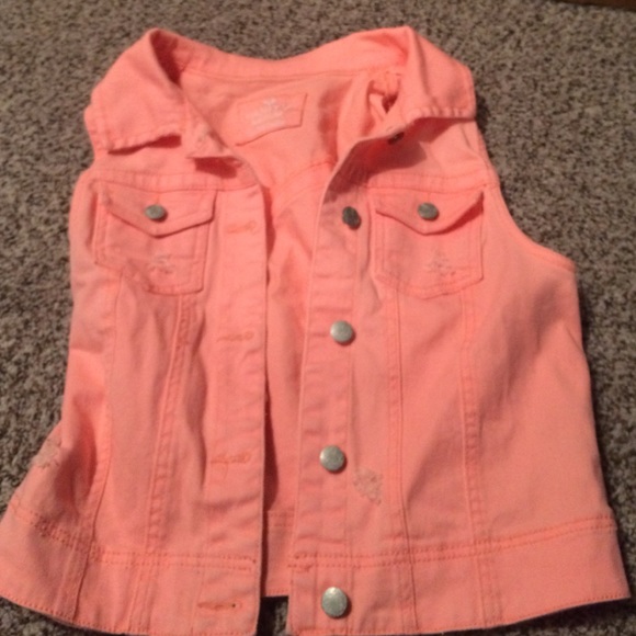 Coral jean jacket