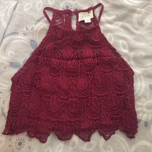Lace crop top