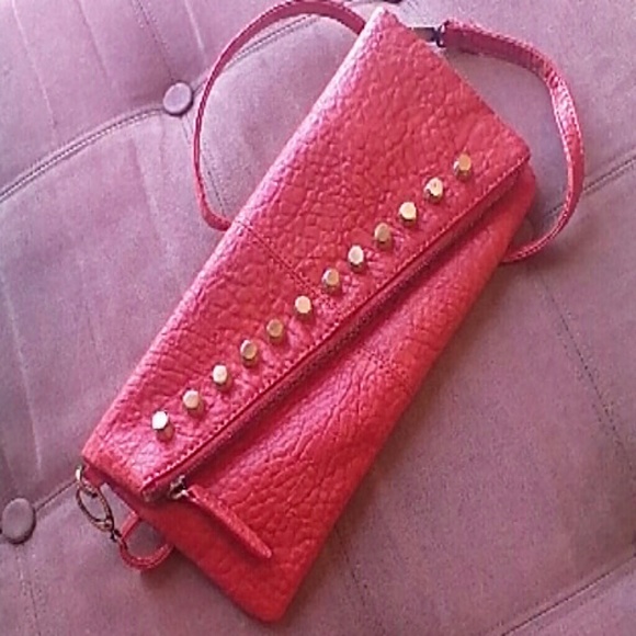 URBAN EXPRESSIONS CROSSBODY BAG ORANGE STUDDED - Picture 2 of 4
