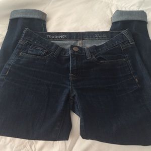 Jcrew toothpick jeans 27 ankle