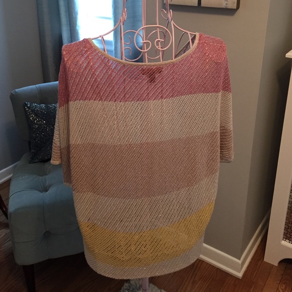 Express: Striped Short Sleeved Shirt - Picture 4 of 4