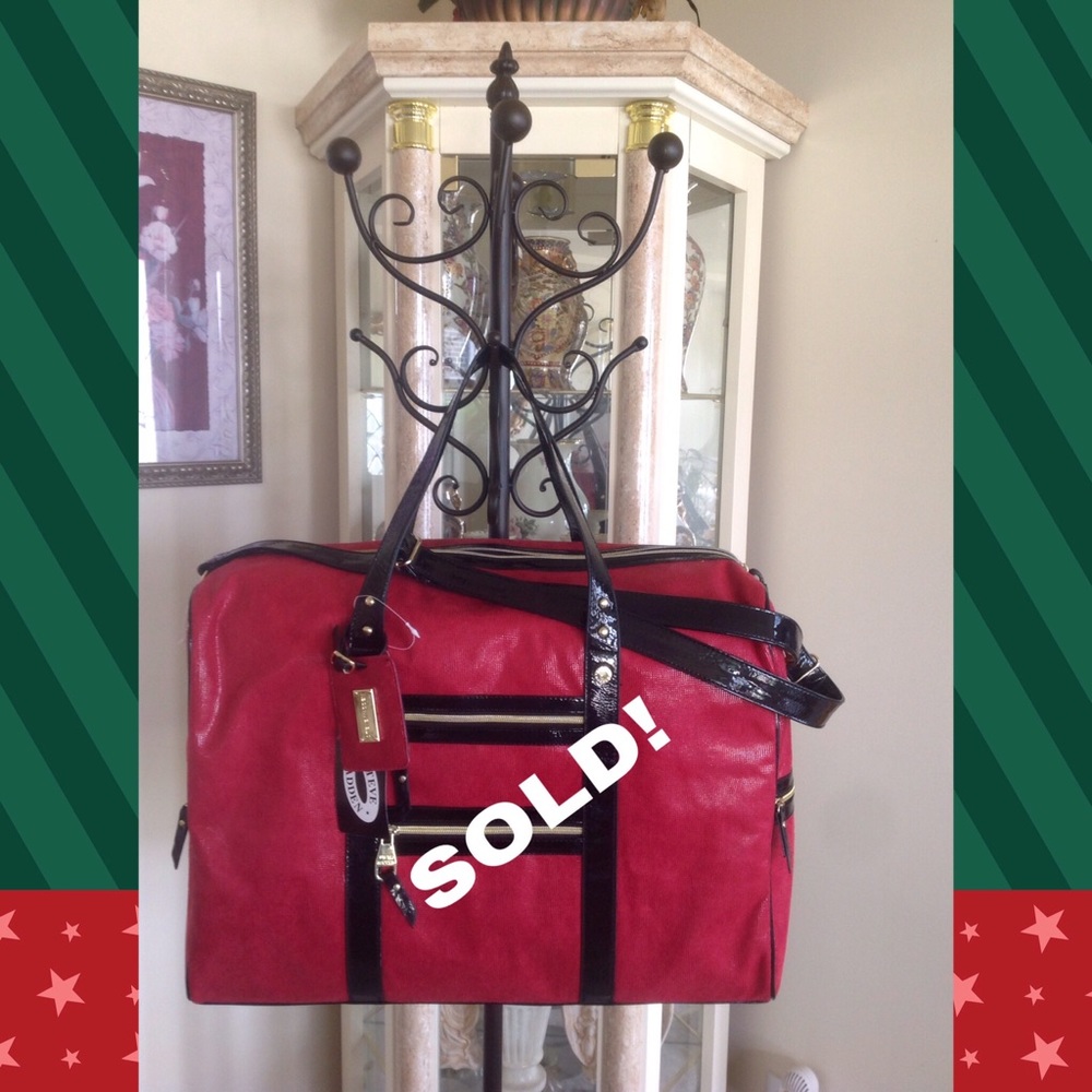 NWT STEVE MADDEN 1 PIECE TRAVELER SATCHEL LUGGAGE