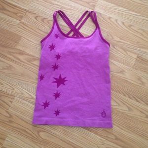 Pink workout tank top
