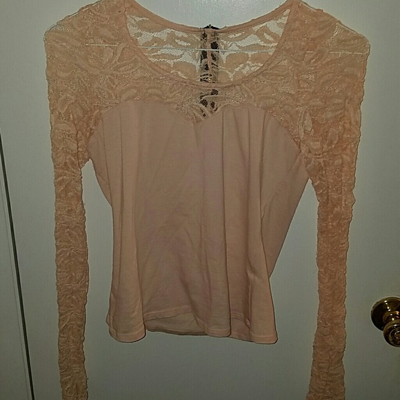 Lace sleeve top