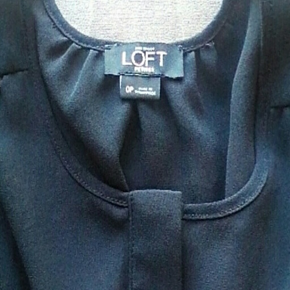 ANN TAYLOR LOFT ROMPER BLACK/WHITE SIZE O PETITE - Picture 3 of 4