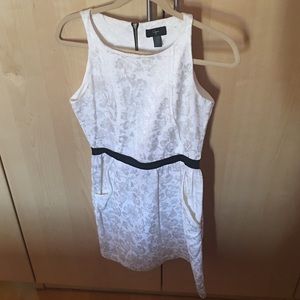 Aqua size M white dress