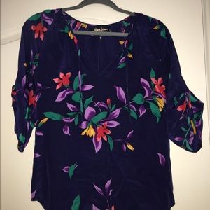 Yumi Kim 3/4 floral shirt, size small