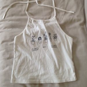 Brandy Melville 'plants are friends' halter