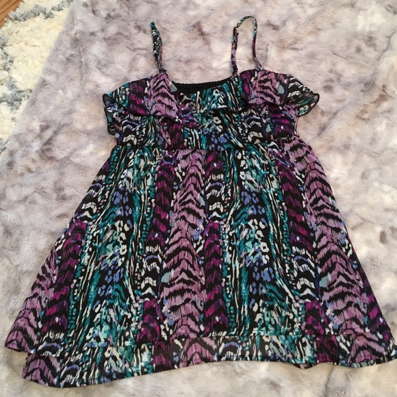Candie's: Colorful Ruffle Top - Picture 2 of 3