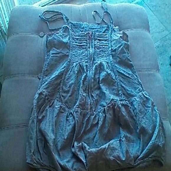 DINGYOUNG COTTON JUMPER DRESS GRAY SIZE 8 - Picture 2 of 4