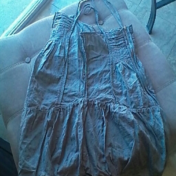 DINGYOUNG COTTON JUMPER DRESS GRAY SIZE 8 - Picture 4 of 4