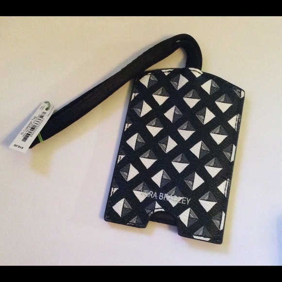 Vera Bradley Accessories - Vera Bradley ID Luggage Tag Black White  NWT