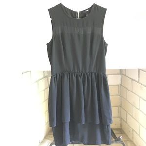 Black Cocktail Peplum Dress