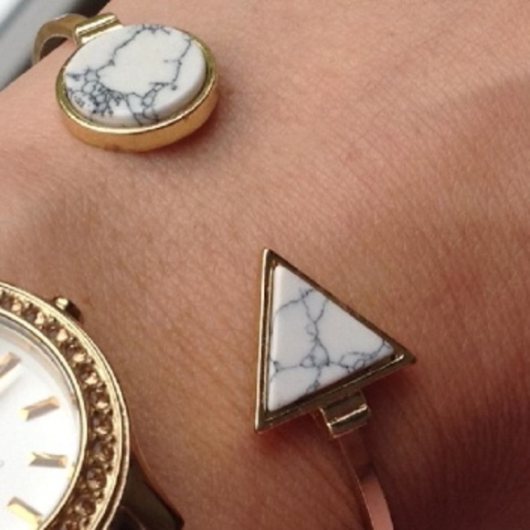 New Women 18K Gold Plated Cuff Bangles Simple Jewe - Picture 2 of 2