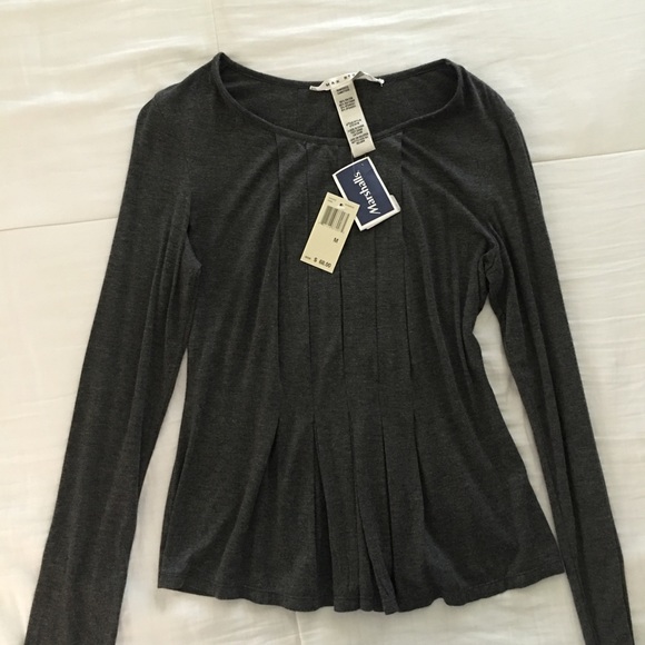 Peplum long sleeve top