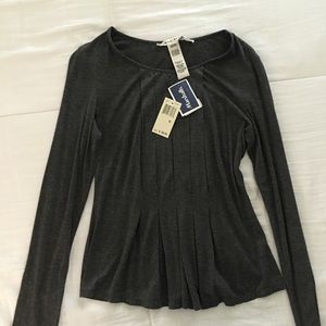 Peplum long sleeve top
