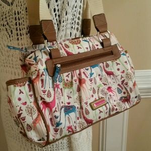 lily bloom giraffe backpack