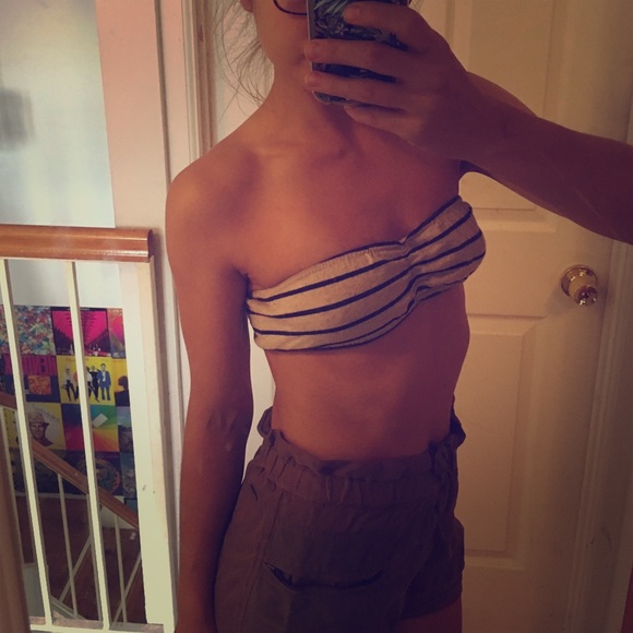 Striped bandeau