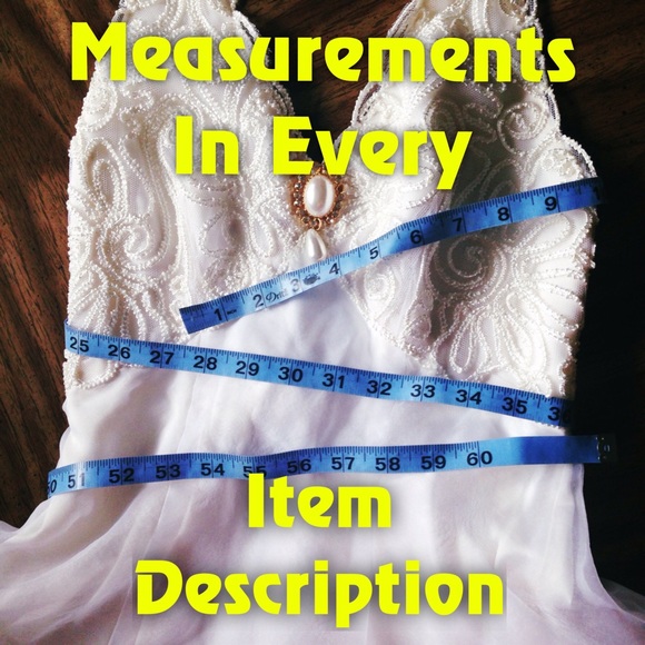 ALL Items Listed With Measurements