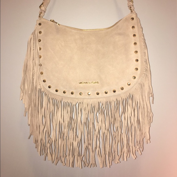 Michael Kors fringe shoulder purse