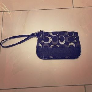 100% authentic coach wristlet