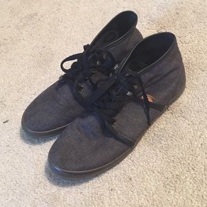 Black & charcoal grey Ankle Vans