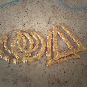 Gold Bamboo Large earrings 💛💛