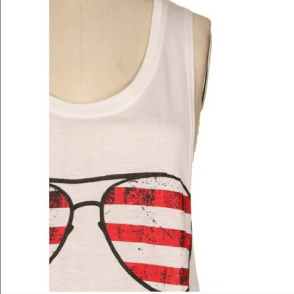 Made in USA Sunglasses Tank Top - Picture 2 of 4