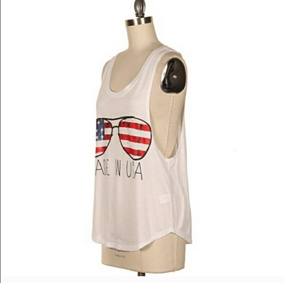 Made in USA Sunglasses Tank Top - Picture 3 of 4