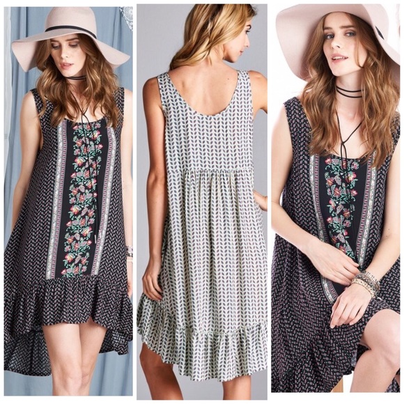 1 Hr Sale ‼️ Chic Multi print tunic shift Dress - Picture 2 of 3