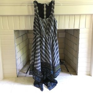 Asymmetrical Patterned Dress