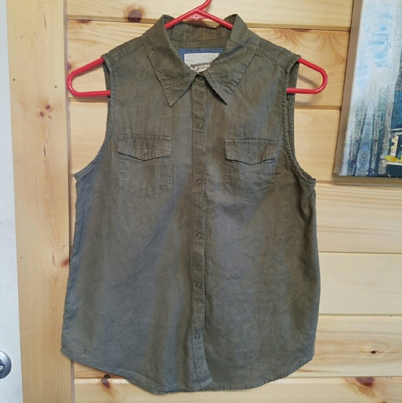 Button-down Tank Top