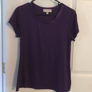 Plum luxe touch tee