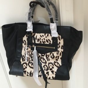 Sam Edelman Snow Leopard Ultimate Tote- brand new