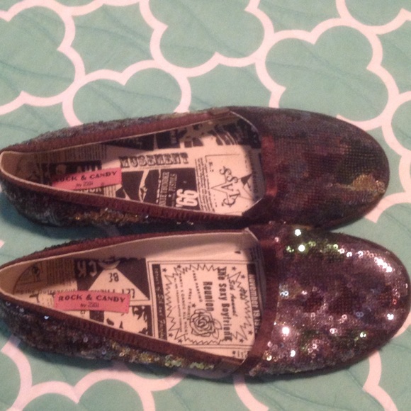 Rock & Candy Sequined Camo Flats