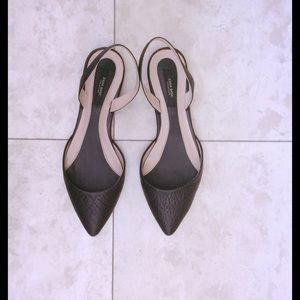 Zara sling back flats