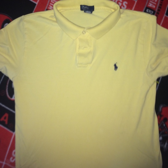 Kids large men's yellow Polo shirt