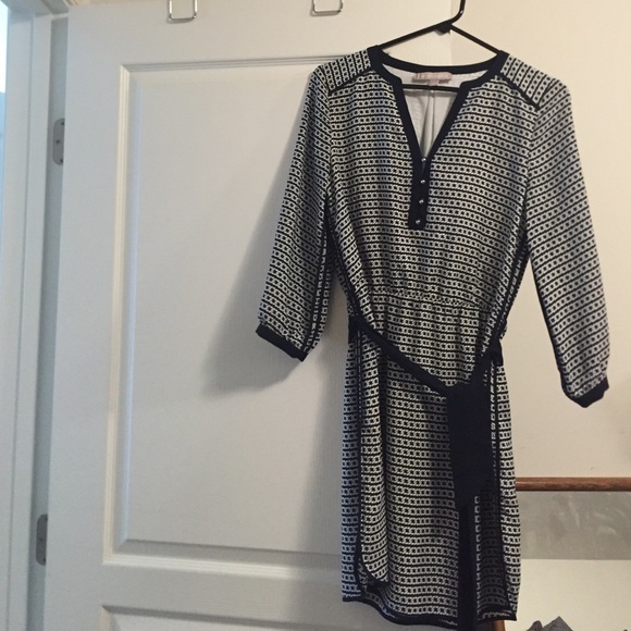 Banan republic blue tie waist dress - Picture 1 of 2