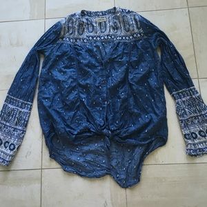 Billabong Button Down Bell Sleeve