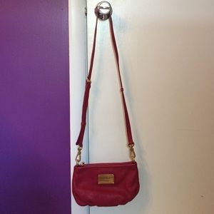 Red Marc by Marc Jacobs leather cross body bag